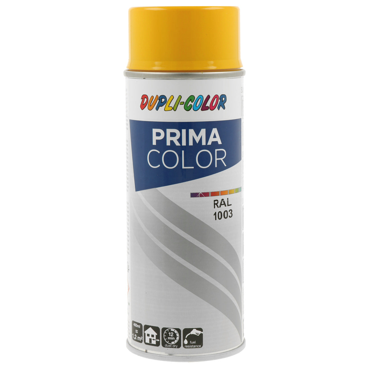 PEINTURE PRIMA RAL1003 JAUNE SIGNAL BRILLANT 400ML DUPLI COLOR