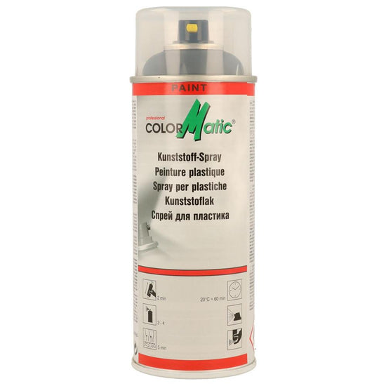 PEINTURE PLASTIQUE 1K GRIS SATINE 400 ML COLORMATIC