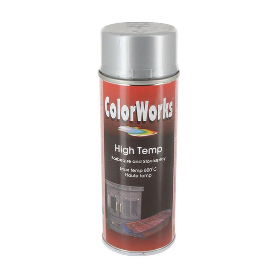 PEINTURE HAUTE TEMPERATURE ARGENT 400ML COLORWORKS