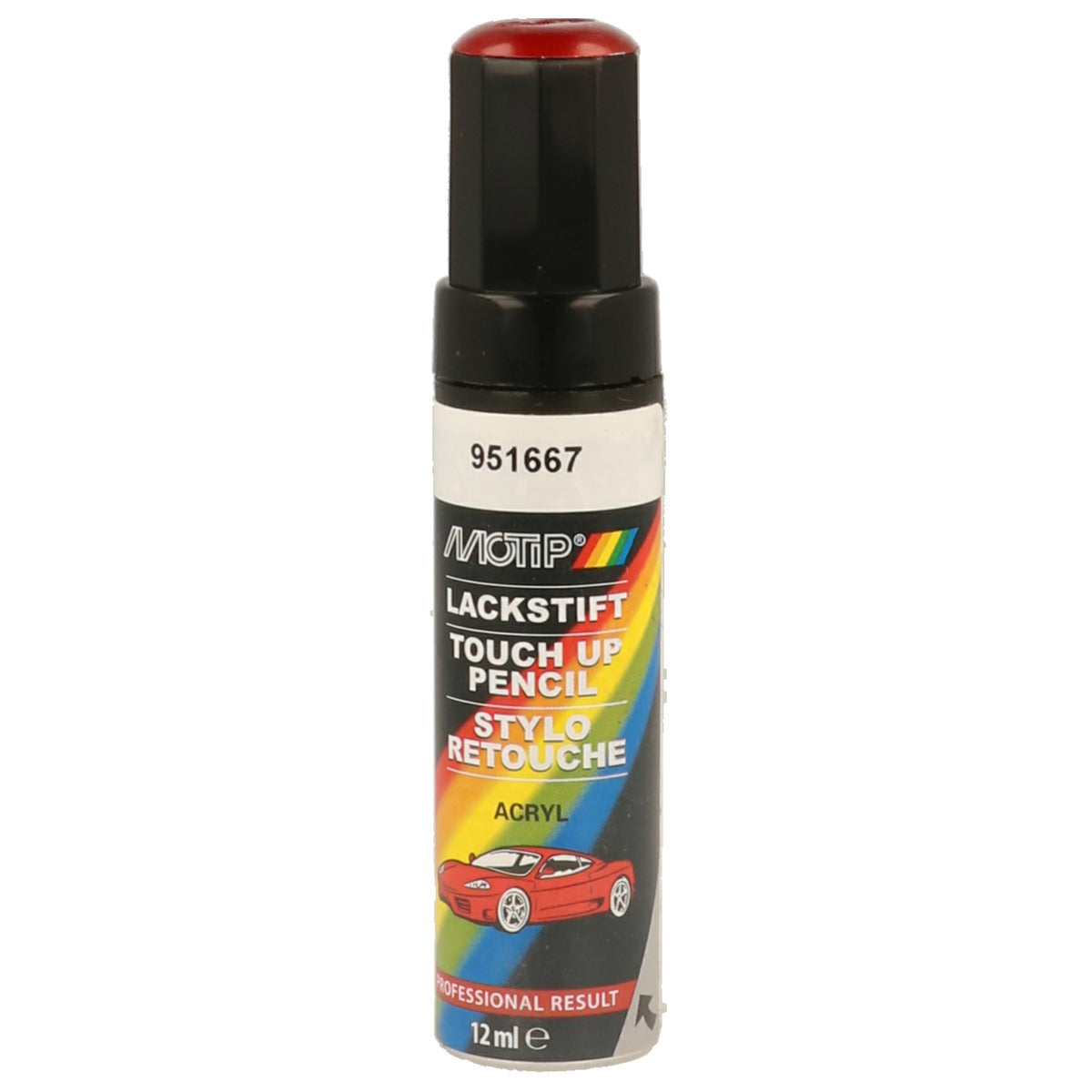PINCEAU RETOUCHE KOMPAKT 951667 ROUGE METALLISE 12ML MOTIP