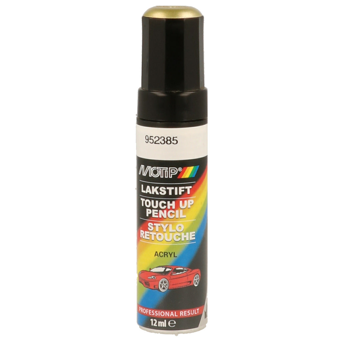 PINCEAU RETOUCHE KOMPAKT 952385 JAUNE METALLISE 12ML MOTIP