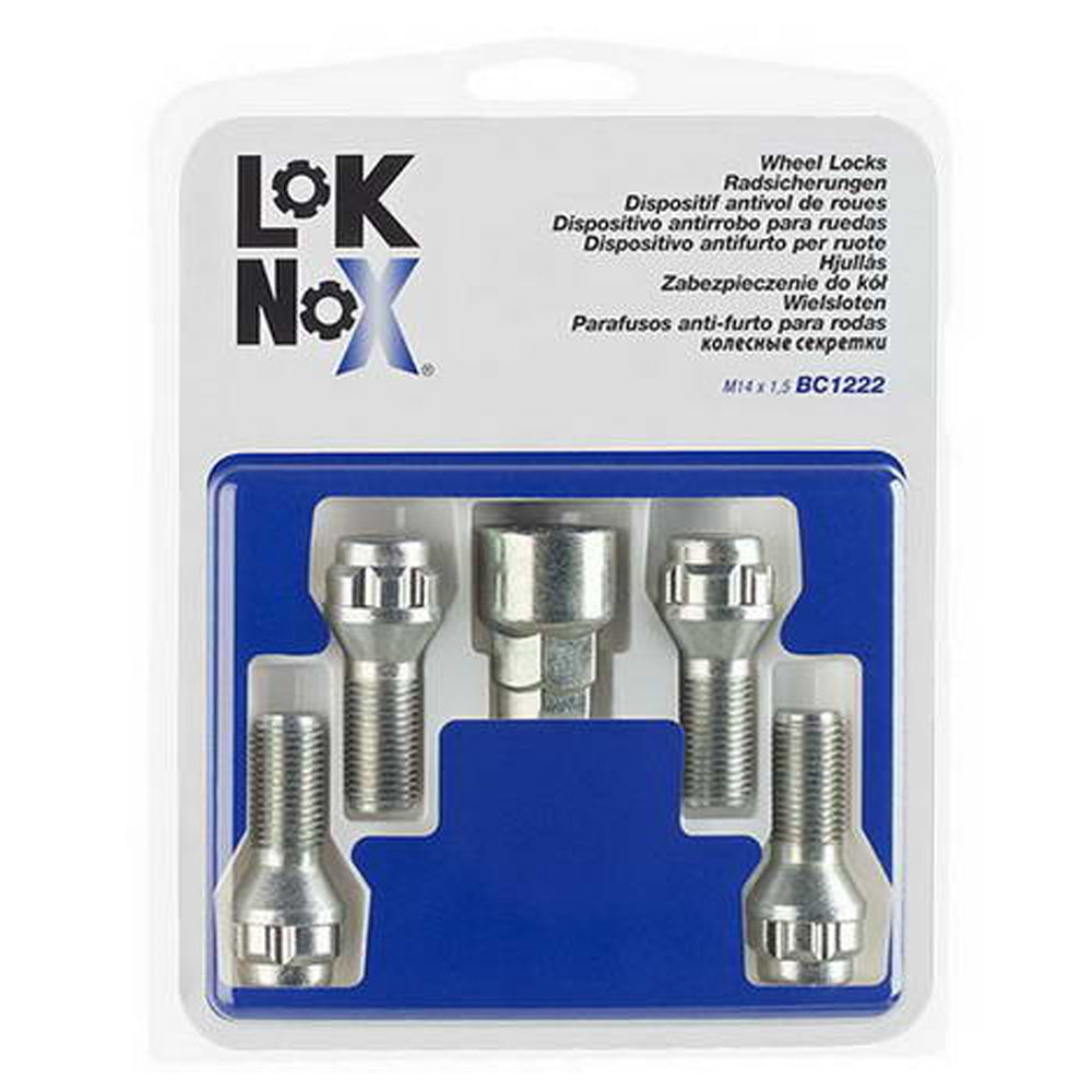 4 VIS ANTIVOL LOKNOX M14X1.5/ 60°/ LONG. 28.5MM/ Ø17/19MM