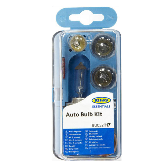 COFFRET D'AMPOULES H7 + FUSIBLES RING