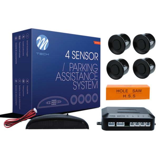 KIT RADAR DE RECUL 4 CAPTEURS NOIR
