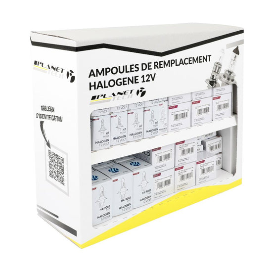 PRESENTOIR MURAL 250 AMPOULES DE REMPLACEMENT 12V MTECH