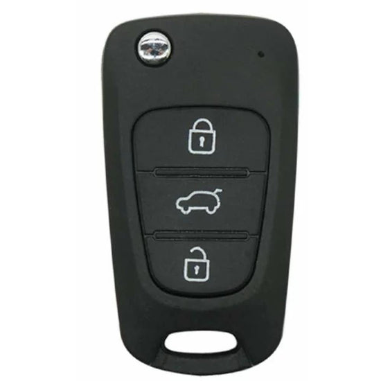 COQUE CLE ADAPTABLE POUR KIA HYUNDAI 3 BOUTONS LAME FRAISEE  KEYSKAR