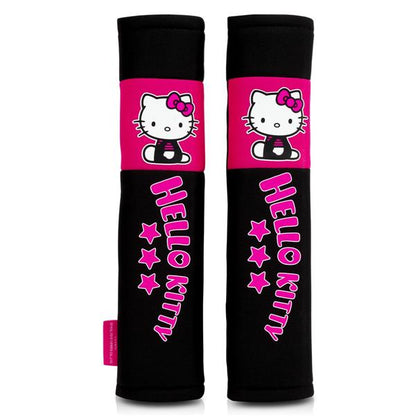 FOURREAUX DE CEINTURE HELLO KITTY NOIR/ROSE STAR X2 z