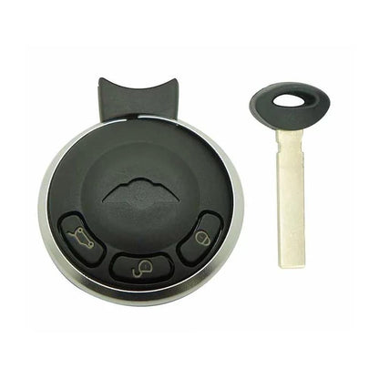 COQUE CLE ADAPTABLE POUR MINICOOPER 3 BOUTONS LAME FRAISEE DE SECOURS KEYSKAR