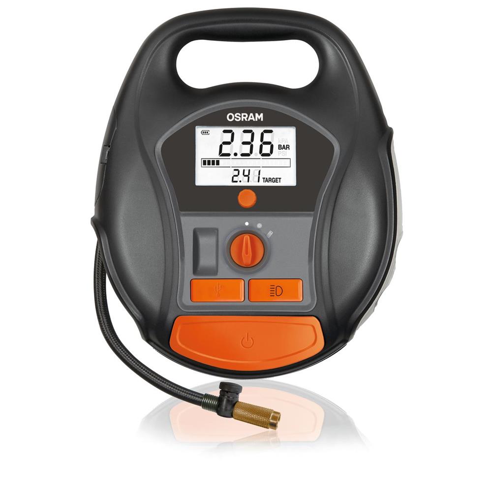 COMPRESSEUR D'AIR RECHARGEABLE 12/220V DIGITAL AUTOMATIQUE OSRAM