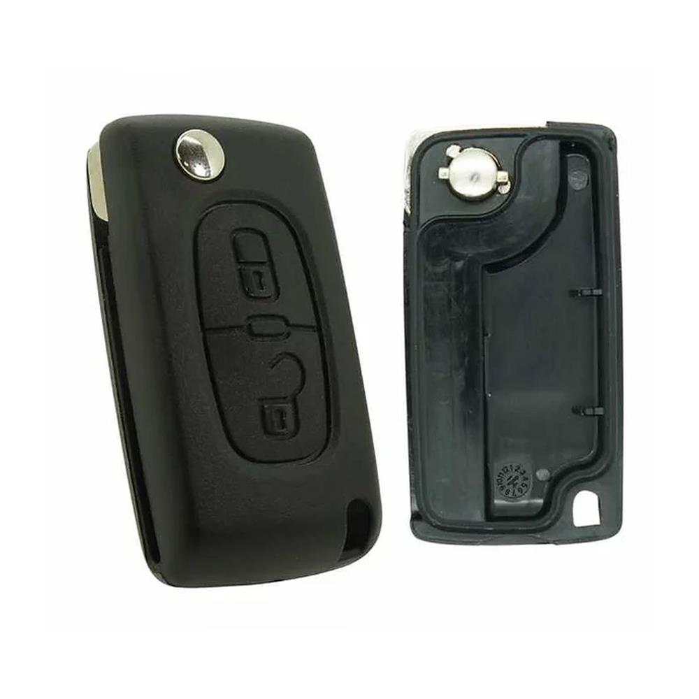 COQUE CLE SANS LAME ADAPTABLE POUR PEUGEOT CE0523 2 BOUTONS BLISTER