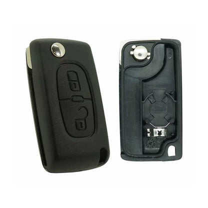 COQUE CLE ADAPTABLE POUR PEUGEOT CE0536 2 BOUTONS  KEYSKAR