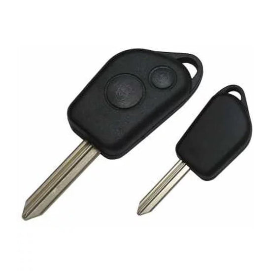 COQUE CLE ADAPTABLE POUR PSA 2 BOUTONS LAME EN CROIX KEYSKAR