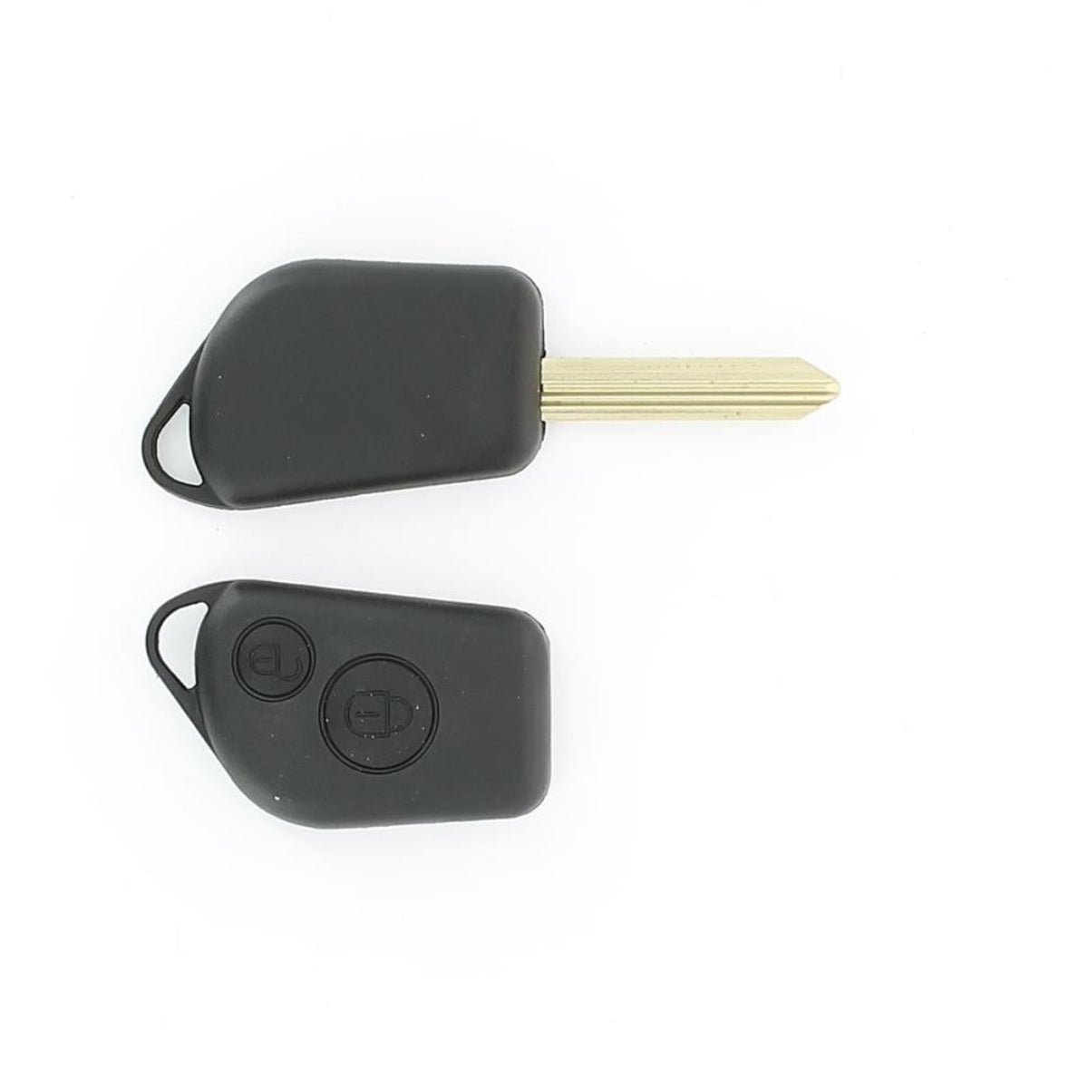 COQUE CLE ADAPTABLE POUR PSA 2 BOUTONS LAME EN CROIX KEYSKAR