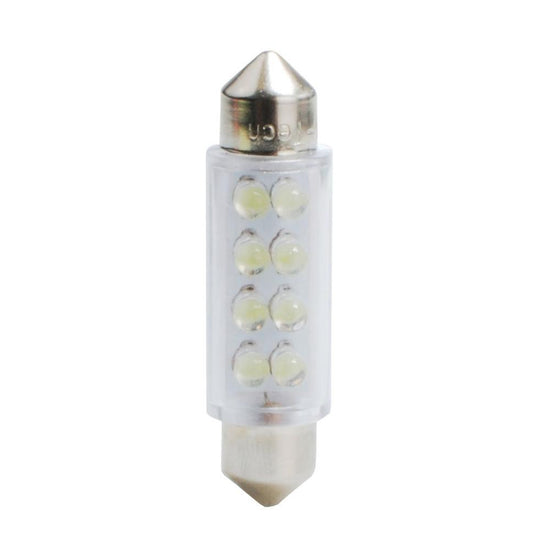 AMPOULES LED X 2   NAVETTE C5W 41MM BLANC 12V   0,72W