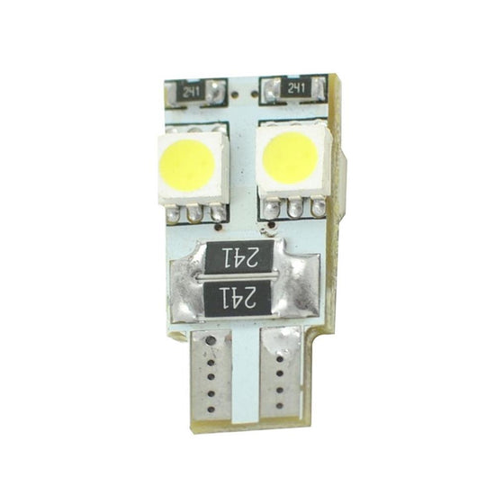 AMPOULES LED X 2   T10 W5W 4LED SMD5050 CANBUS BLANC 12V   1,6W