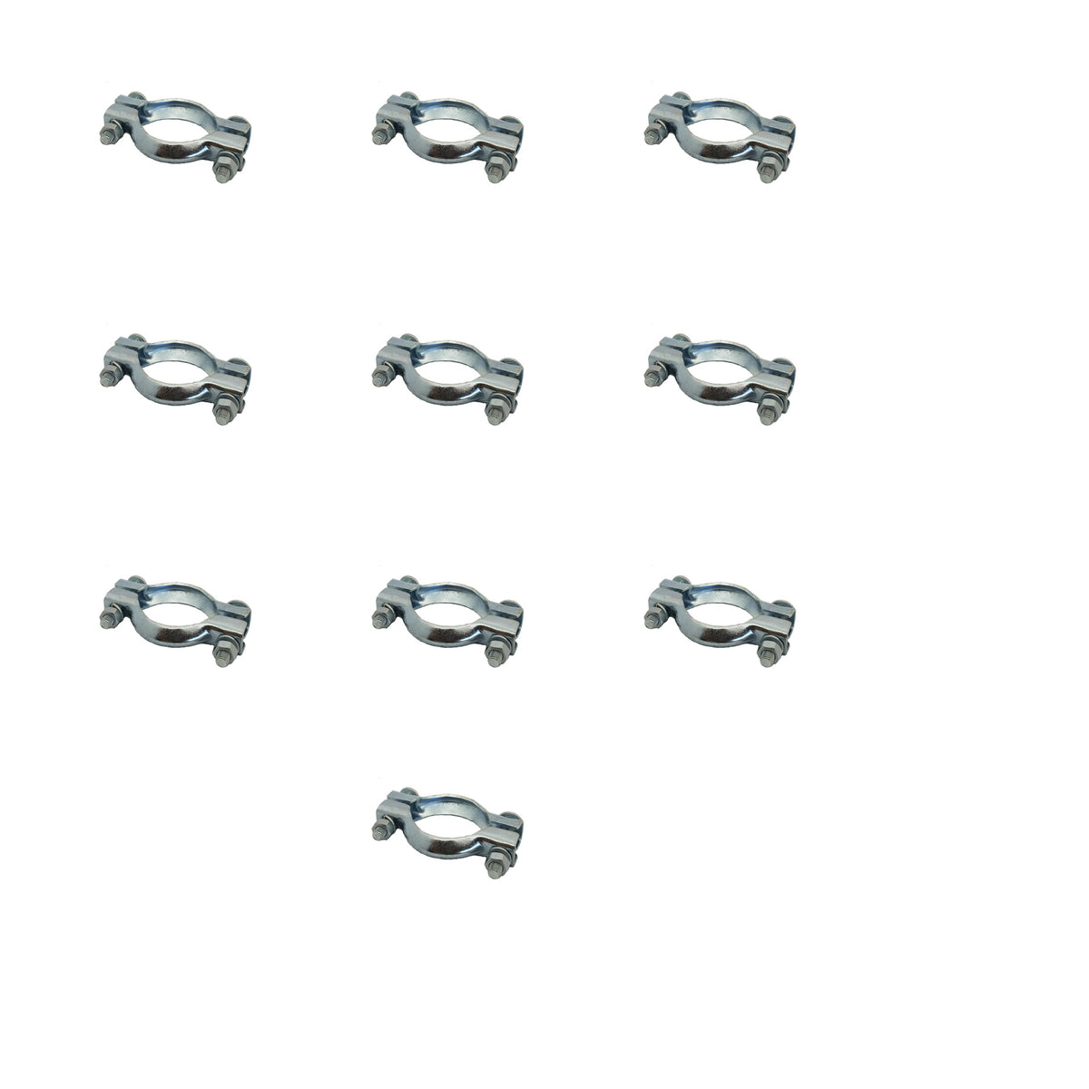 BRIDE D'ECHAPPEMENT Ø58 INOX/ SACHET 10 PIECES