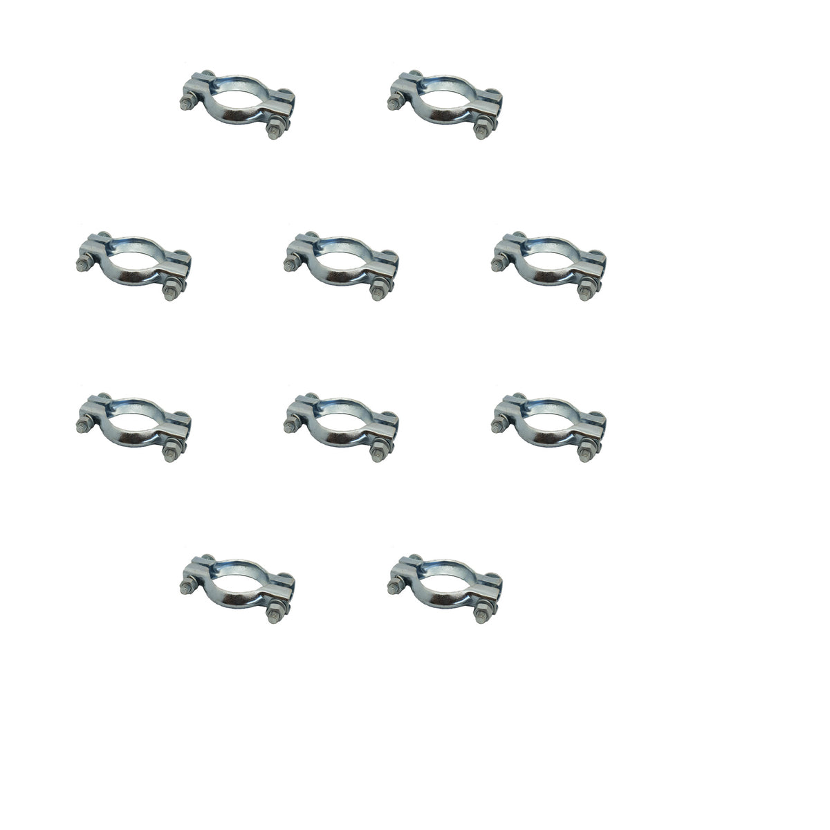 BRIDE  D'ECHAPPEMENT Ø69 INOX/SACHET 10 PIECES