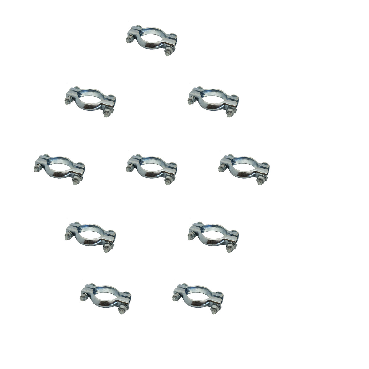 BRIDE  D'ECHAPPEMENT Ø62 INOX/ SACHET 10 PIECES