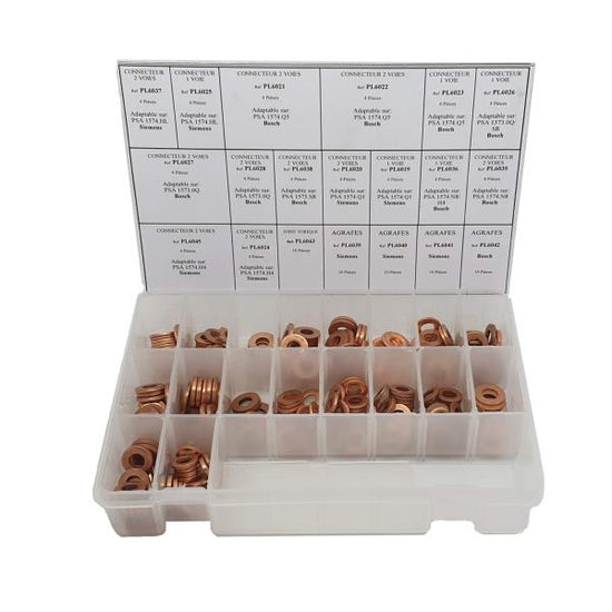 COFFRET DE 252 JOINTS D'INJECTEUR COMMON RAIL