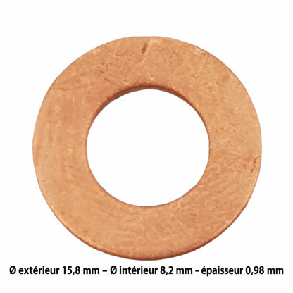 1 SACHET 10 JOINTS INJECTEURS DIM : 16X8,3X1   MONTAGE : BOSCH
