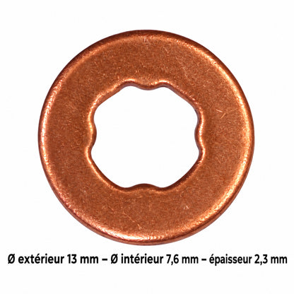 1 SACHET 10 JOINTS INJECTEURS DIM : 13X7,1X2,5   MONTAGE : BOSCH