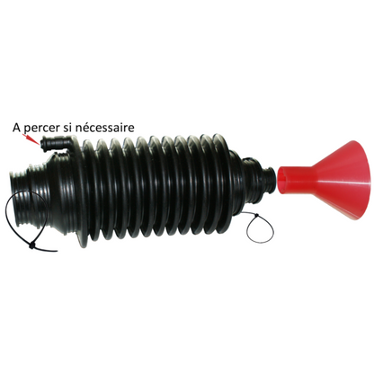SOUFFLET DE CREMAILLERE TYPE PSA + CONE PLASTIQUE