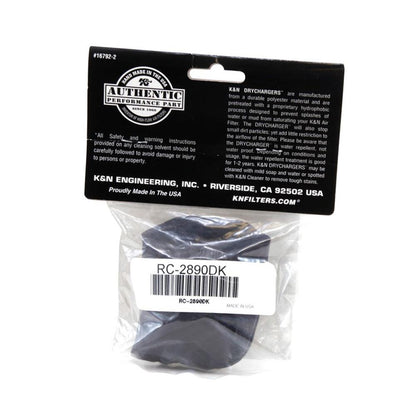 CHAUSSETTE DE RECHANGE POUR FILTRE A AIR K&N RC-2890 NOIR