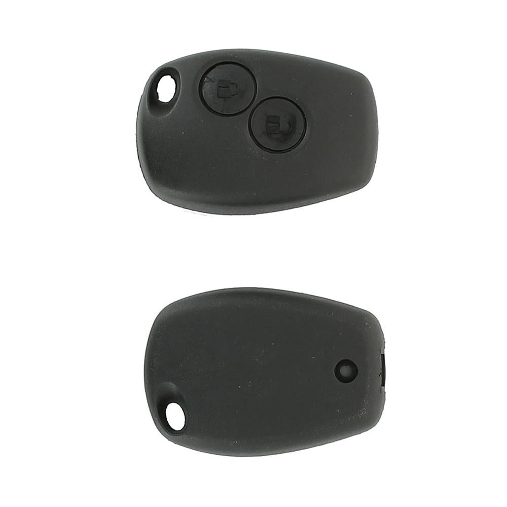 COQUE CLE SANS LAME ADAPTABLE POUR RENAULT 2 BOUTONS  CLE PLATE