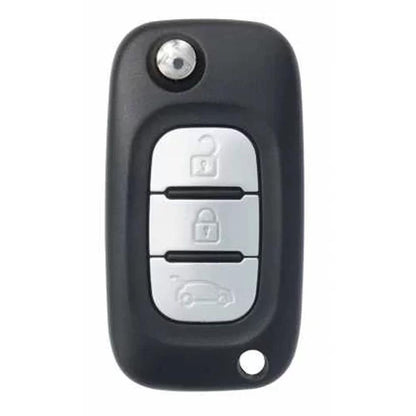 COQUE CLE ADAPTABLE POUR RENAULT 3 BOUTONS LAME FRAISEE KEYSKAR