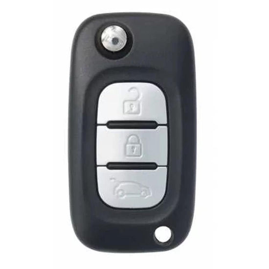 COQUE CLE ADAPTABLE POUR RENAULT 3 BOUTONS LAME FRAISEE KEYSKAR