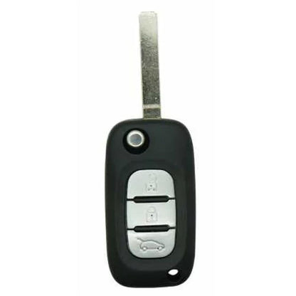 COQUE CLE ADAPTABLE POUR RENAULT 3 BOUTONS LAME FRAISEE KEYSKAR