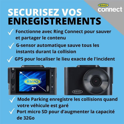 CAMERA DE BORD SMART DASH CAM 3000 RING