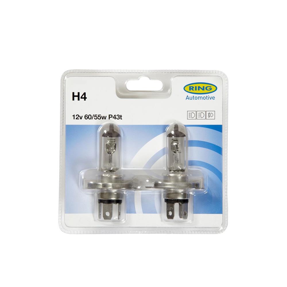 2 AMPOULES H4 12V 60/55W P43T (BLISTER) RING