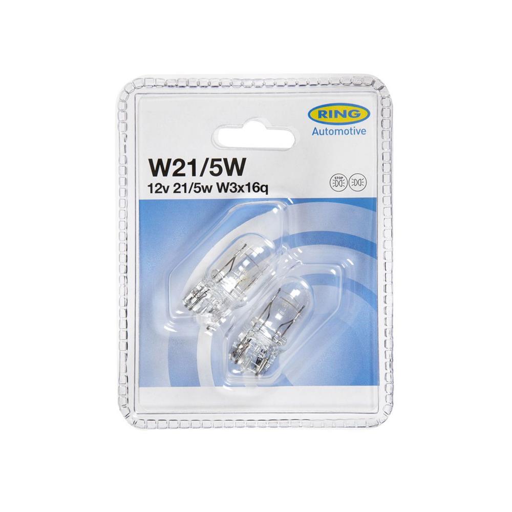 2 AMPOULES 12V W21/5W W3X16Q (BLISTER) RING