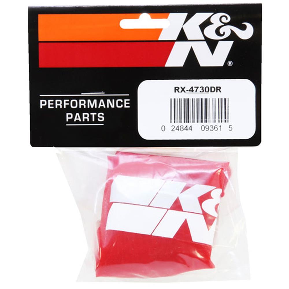 CHAUSSETTE DE RECHANGE POUR FILTRE A AIR K&N RX-4730 ROUGE