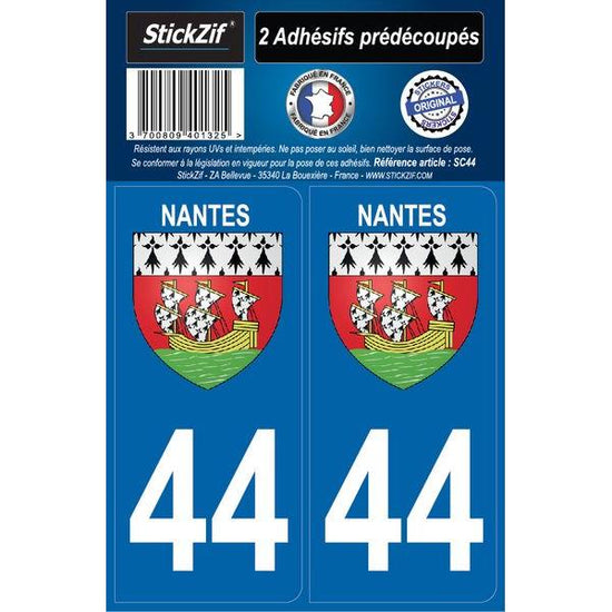 ADHESIFS CITY 44 NANTES X2