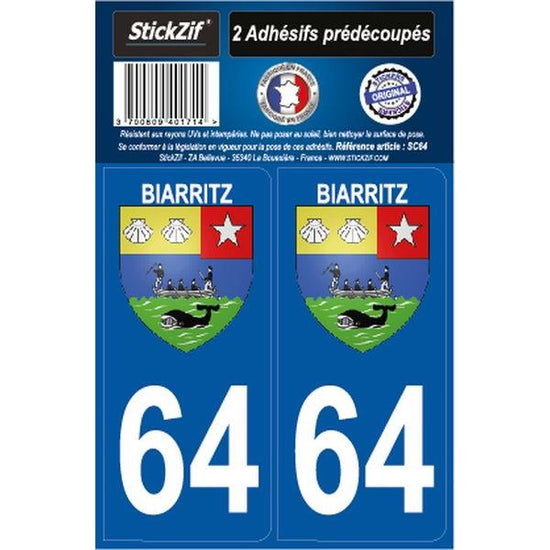 ADHESIFS CITY 64 BIARRITZ X2