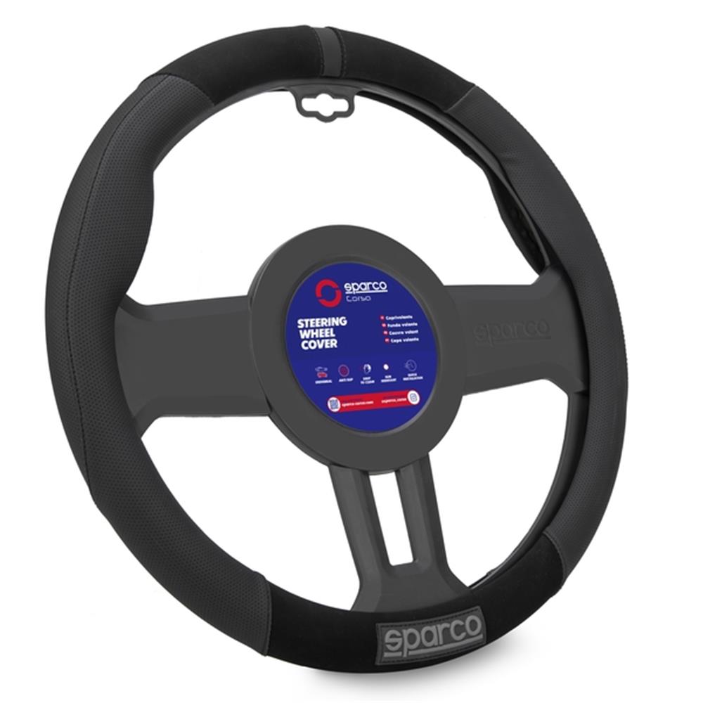 COUVRE VOLANT SPARCO NOIR