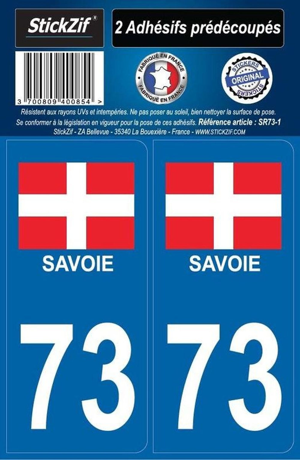 ADHESIFS REGION DEPARTEMENT 73 SAVOIE X2