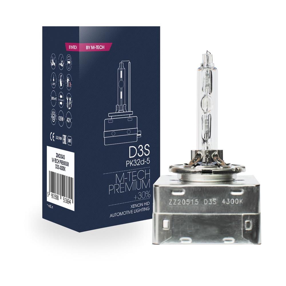 1 AMPOULE D3S 4300K 35W +30% CE (BOITE)