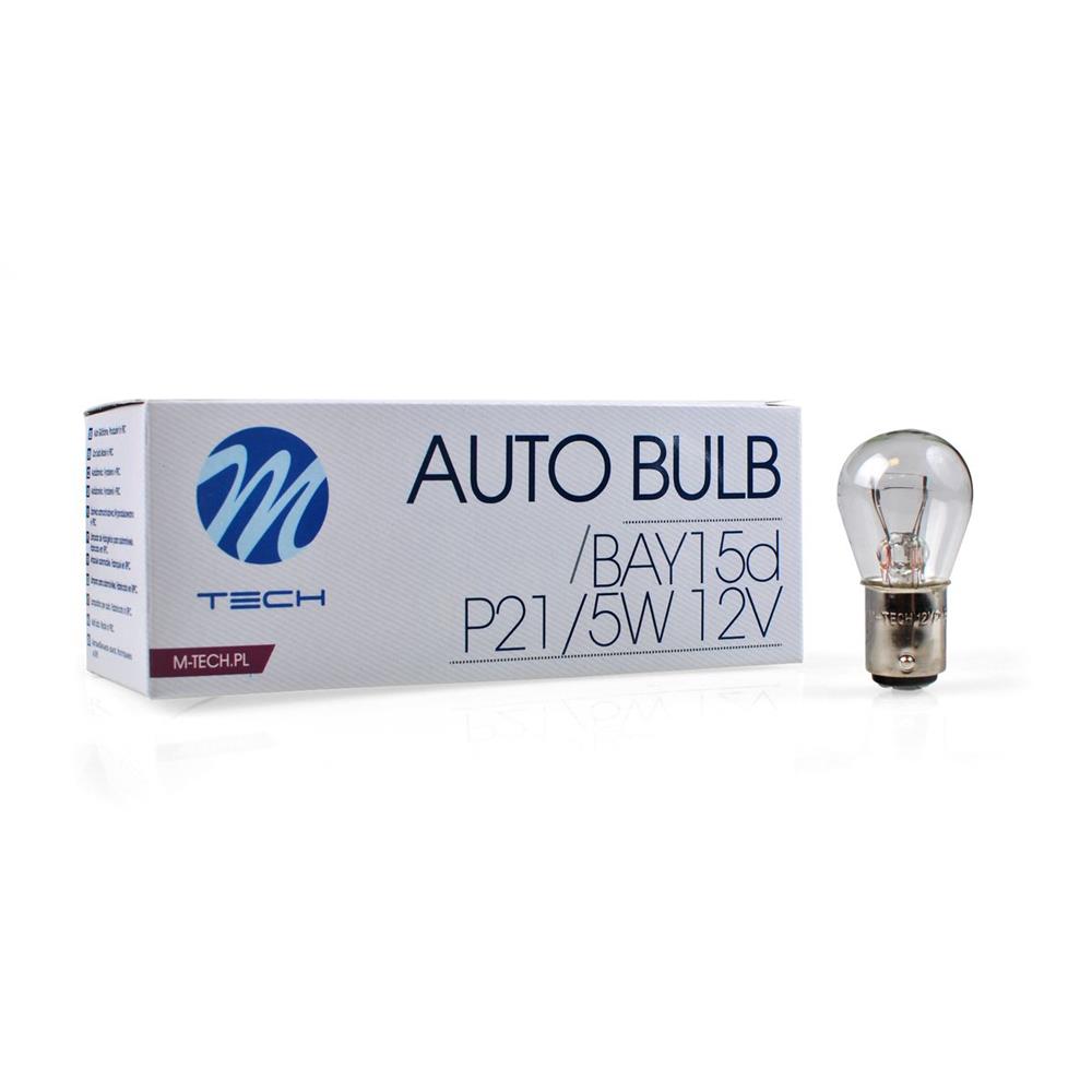 AMPOULES HALOGENES P21/5W BAY15D 12V 21/5W (BOITE DE 10) MTECH