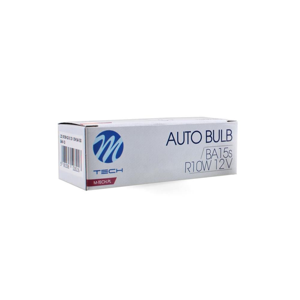 AMPOULES HALOGENES G18 BA15S 12V 10W (BOITE DE 10) MTECH