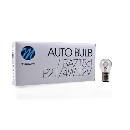 AMPOULES HALOGENES P21/4W BAZ15D 12V 21/4W (BOITE DE 10) MTECH