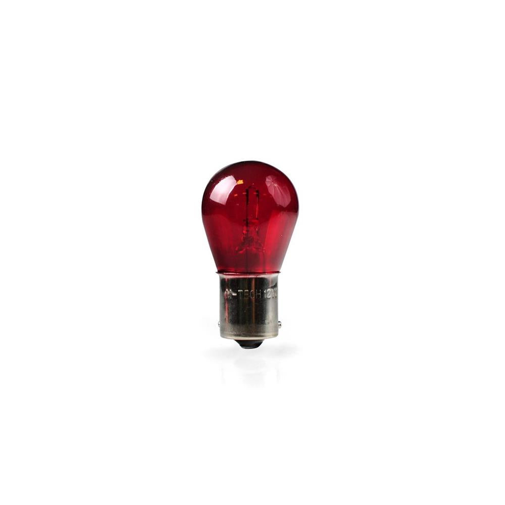 AMPOULES HALOGENES PR21W BAU15S 12V 21W ROUGE (BOITE DE 10) MTECH