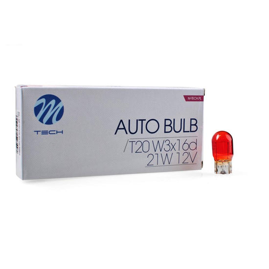 AMPOULES HALOGENES WY21W 12V 21W ORANGE (BOITE DE 10) MTECH