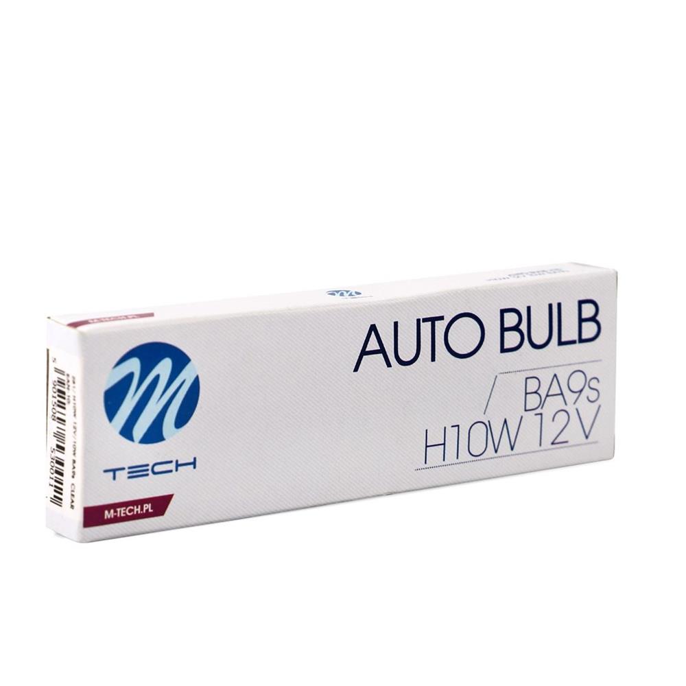 AMPOULES HALOGENES H10W BA9S 12V 10W (BOITE DE 10) MTECH